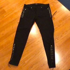 Hudson lace up side jeans